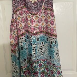 Style & Co. Pink and Purple Tank Top